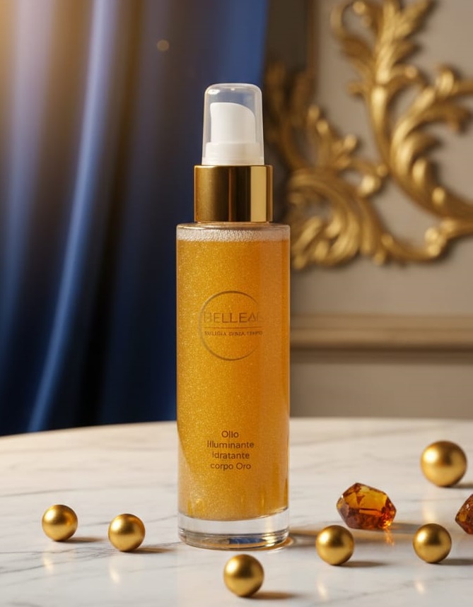olio corpo oro